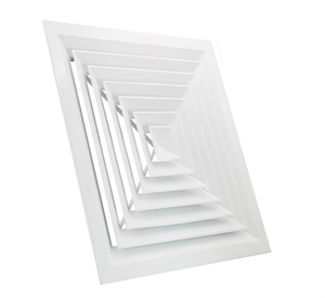 Aluminum <strong>Square</strong> Air <strong>Diffuser</strong> HVAC Ventilation System 4 Way Ceiling <strong>Diffuser</strong> - Product Image 3