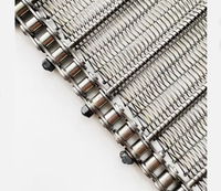 Bande transporteuse en treillis métallique en acier inoxydable de qualité alimentaire, résistante à la chaleur, spirale, pour tunnel de congélation rapide et de refroidissement circulaire