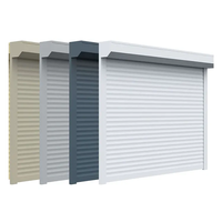 Porte à enroulement automatique en alliage d'aluminium moderne, isolée thermiquement et insonorisée