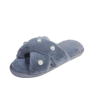 High Quality Wholesale TPR Sole Pearl Cotton <b>slippers</b> Artificial <b>Fur</b> Casual Outdoor <b>slippers</b> With Good Product Quality - Product Image 6