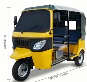 TUKTUK sepeda roda tiga listrik, dengan badan terbuka 60V 30-50km/H bagus untuk membawa orang Daya yang cukup 4 penumpang & muatan berat - Product Image 1