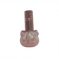 Flacon vaporisateur de parfum miniature en verre Shihai NA143 avec bouchon à vis, boîte de voyage portable, design mignon de chat pour vernis à ongles et cosmétiques