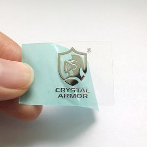 Etichette di metallo adesivi con Logo personalizzati impermeabili trasferimento trasparente in metallo lettere goffrato nichel adesivo etichetta decalcomania - Product Image 4