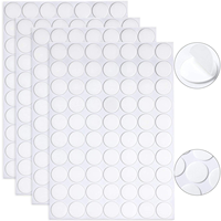 Transparente Acryl-Klebepunkte Spurlose Montage-Aufkleber Abnehmbare Klebende Doppelseitige Runde Nano-Gel-Matten für Holz, Glas