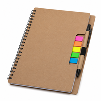 Carnet de notes OEM Campus avec autocollants écologiques colorés et stylo – Fabricant de carnets personnalisés