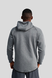 <span class=keywords><strong>Sweat</strong></span> à <span class=keywords><strong>capuche</strong></span> de sport à manches longues pour hommes, veste de course en plein air à séchage rapide pour le basket-ball, style décontracté, motif solide, saison d'automne - Product Image 3