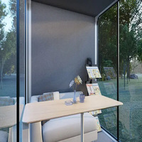 Modules de bureau de jardin préfabriqués mobiles, bâtiments de bureau extérieurs, maisons, écoles, hôtels, installation rapide, étanches, modernes