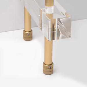 Estante para Botellas de Vino de Aleación de Aluminio con Cristal Acrílico Luminoso, Diseño Moderno, Simple y Elegante - Product Image 4