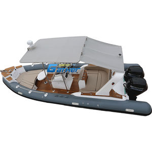 Bateau de pêche familial de luxe 13 capacités RIB 760B Patrol Hypalon 25ft bateau de pêche gonflable rigide - Product Image 4