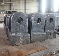 Tête de marteau de concasseur en acier au manganèse de haute qualité, pièces de précision moulées résistantes à l'usure pour le recyclage de pierres et l'exploitation minière