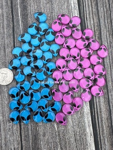 Màu Hồng người ngoài hành tinh khuôn mặt hình ảnh Cabochon Set với Doublet Loose đá quý hoàn hảo cho đồ trang sức làm DIY Thủ công mỹ nghệ và tùy chỉnh - Product Image 5