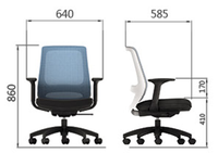 Projet scolaire de bureau chaise de bureau moderne de bonne qualité chaises ergonomiques pour le bureau
