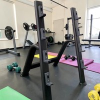 Support de Rangement Commercial pour Barres de Musculation – Équipement de Stockage de Poids pour Clubs de Fitness et Entraînement de Force