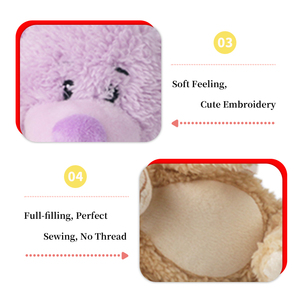Vente en gros d'ours en peluche personnalisés de 26 cm, jouets en peluche doux, fabrication OEM/ODM, rembourrage en coton PP, peluches pour cadeaux - Product Image 6