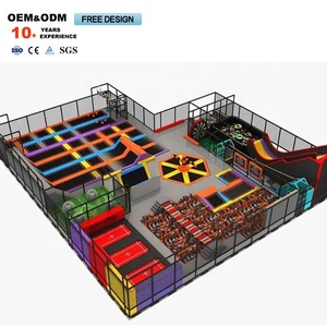 Professional <b>Trampoline</b> Elastic Bed Amusement Park Indoor Playground <b>Trampoline</b> Park for Children & Adults Unisex 1 Set 1 Years - Product Image 5