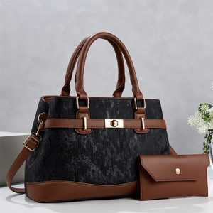 Bolso de Hombro y Bandolera de Alta Gama para Mujer, Cuadrado, con Cierre, Costuras en Contraste, Gran Capacidad, Nuevo Modelo 2026 para Comercio Exterior Transfronterizo - Product Image 4