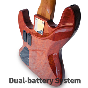 Boutique 5 <b>String</b> Guitar Resin Burl Veneer Active Passive Switch Professional for Wholesale - Product Image 3