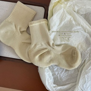 Nuovi Calzini Autunnali in Cotone per Uomo e <span class=keywords><strong>Donna</strong></span>, Filato Fine a Doppio Filo, Senza Cuciture, Lavorazione a Maglia Terry ad Alta Densità, Traspiranti - Product Image 1