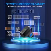 Eyoyo 1D 2D Bluetooth Anneau sans fil Portable Doigt Inventaire QR Lecteur de codes à barres Scanner de codes à barres avec station de charge
