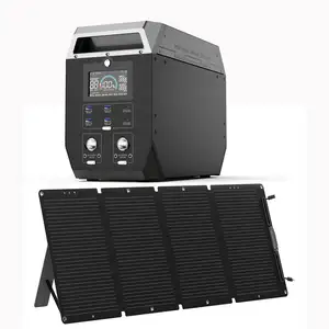 2000w 태양 에너지 발전기 Lifepo 휴대용 야외 Mppt 800w 태양 에너지 시스템 2kw 발전소 태양 접이식 패널