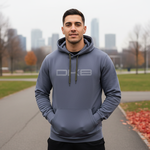 DKB uomo PULLOVER felpa con cappuccio unsize 500 Gsm Anti-strizzacervelli stampato e 3D con cappuccio ricamato - Product Image 3