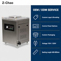Z-Chao Kleine Vacuümsealmachine 110V/220V voor Vis, Vlees, Fruit, Droge en Natte Producten, Olie en Poeder