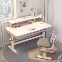 Bureau moderne en bois blanc pour le bureau, la maison, la chambre à coucher ou le salon, mobilier scolaire pour enfants avec chaise confortable