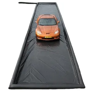 Дешевый портативный ПВХ 6x3 м надувной коврик для сдерживания воды/надувной коврик для мойки автомобиля
