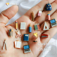 Pendentif YML&Brass pour sac d'école, cahier, crayon, ciseaux, ordinateur, mini papeterie de simulation, accessoires de bijoux DIY