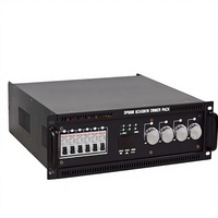 Pack de gradateurs numériques 6 canaux 6 kW 380 V avec double DMX, signal SCR importé, boîtier de gradation de scène en métal, refroidissement par air forcé portable