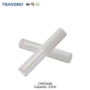 Tubes de gloss à lèvres vides à marque privée, cylindres cosmétiques en plastique de 3 ml pour fard à joues et rouge à lèvres blanc - Product Image 4