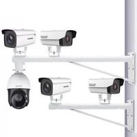 Soporte de Montaje en Poste para Cámara CCTV 1CCTV y Soporte de Montaje en Barra Transversal Versátil para Cámara de Seguridad CCTV para Soporte de Cámara Tipo Bala IP CCTV