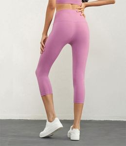 Leggings Capri de Cintura Alta sin Costura Delantera <span class=keywords><strong>para</strong></span> Mujer, <span class=keywords><strong>para</strong></span> Yoga, Gimnasio y Entrenamiento - Product Image 2