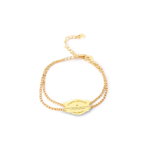 Pulsera de Cadena de Moda, Acero Inoxidable 316L, Baño de Oro PVD, Diseño Multifilamento Resistente y Sostenible - Product Image 2