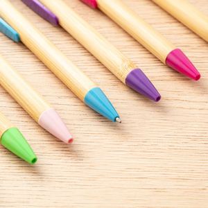 Xj134 Eco Barrel Ballpoint With Plastic Clip Promotional Business Custom Logo Printed Bamboo Ball <b>Pen</b> for <b>Gift</b> - Product Image 4