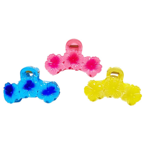 Fermaglio per capelli Angelina Three Flower Claw Clip 10 cm, colorato, per donne e ragazze - Product Image 4