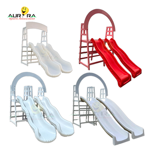 Thương Mại Sang Trọng Trong Nhà Trắng Nhựa Bóng Pit Trượt Đôi Làn Đường Bóng Hồ Bơi Slide Cho Trẻ Em Đảng Mềm Chơi Cho Trường Học Những Trường - Product Image 5