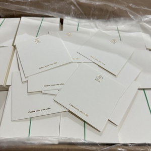 맞춤형 로고 금박 인쇄 귀걸이 및 목걸이 포장 디스플레이 아트지 제작 보석 카드 - Product Image 6