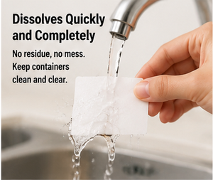 Étiquettes alimentaires solubles dans l'eau de 1x2 pouces, résistantes à l'huile, sans BPA, pour congélateur - Product Image 2