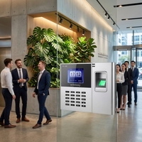 Software de Control de Horarios para Empleados Basado en la Nube Witeasy, Lector Biométrico de Huellas Dactilares con Wi-Fi, Función de Reinicio, Control de Asistencia Preciso