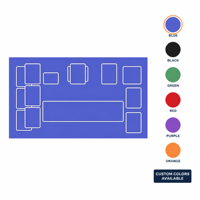 Tapis de jeu TCG en caoutchouc chauffant personnalisé pour jeux de cartes de table, design anime personnalisé pour jeux de cartes