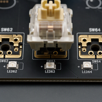 PCB Keyboard Makro 30 Tombol Multilayer dengan Lampu Latar RGB, Mikro Kontroler, PCBA Kustom untuk Perakitan Bersertifikasi CE RoHS REACH Kelas 3