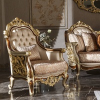 Ensemble de canapés royaux, canapé de luxe de style royal victorien vintage classique, meubles en bois massif sculpté, canapé de luxe de style européen classique