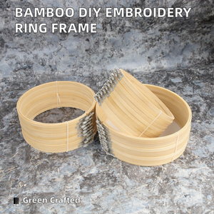 Aro de Bordado Redondo de Bambú para Manualidades, Accesorio de Costura para Bordado Chino, Decoración del Hogar y Tejido a Mano - Product Image 2