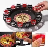 Plateau de jeu de roulette russe personnalisé avec verres à boire et plateau tournant pour karaoké, jouets de divertissement pour le sport et les loisirs