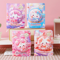 Iigen créatif dessin animé Kawaii journal livre 132 feuilles jeunesse cahier pour garçon fille soulager le Stress amusant spirale Style PU couverture en cuir