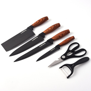 Juego <span class=keywords><strong>de</strong></span> Cuchillos <span class=keywords><strong>de</strong></span> Cocina Directo <span class=keywords><strong>de</strong></span> Fábrica, Nuevo Juego <span class=keywords><strong>de</strong></span> Cuchillos <span class=keywords><strong>de</strong></span> Madera con Mango <span class=keywords><strong>de</strong></span> Grano DIA Sin Recubrimiento, Juego <span class=keywords><strong>de</strong></span> Regalo <span class=keywords><strong>de</strong></span> 6 Piezas - Product Image 2