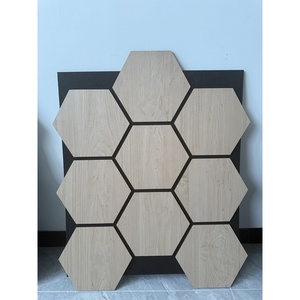 Shengtai, precio de productor, Nogal Negro hexagonales de paneles acústicos, tablero de revestimiento decorativo Akupanel de MDF, <span class=keywords><strong>aislador</strong></span> de sonido - Product Image 2