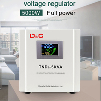 TND monophasé 1kva 2kva 3kva 5kva 10kva 220v 100% bobine de cuivre stabilisateur électrique ca régulateur de tension