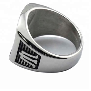 Europa y América, nuevo diseño <span class=keywords><strong>de</strong></span> moda <span class=keywords><strong>de</strong></span> acero inoxidable joyería Punk <span class=keywords><strong>Maestro</strong></span> masón sello masónico anillos <span class=keywords><strong>de</strong></span> dedo - Product Image 3